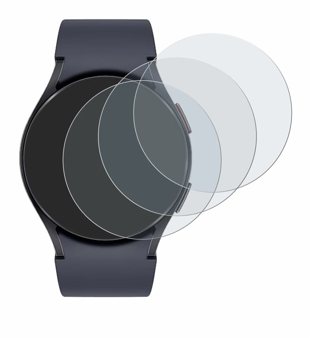 Imagen del dispositivo Samsung Galaxy Watch 6 (40 mm) con una amplia variedad de protectores de pantalla.