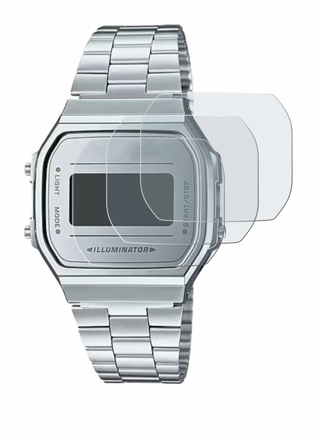 Imagen del dispositivo Casio A168WEM-7EF con una amplia variedad de protectores de pantalla.