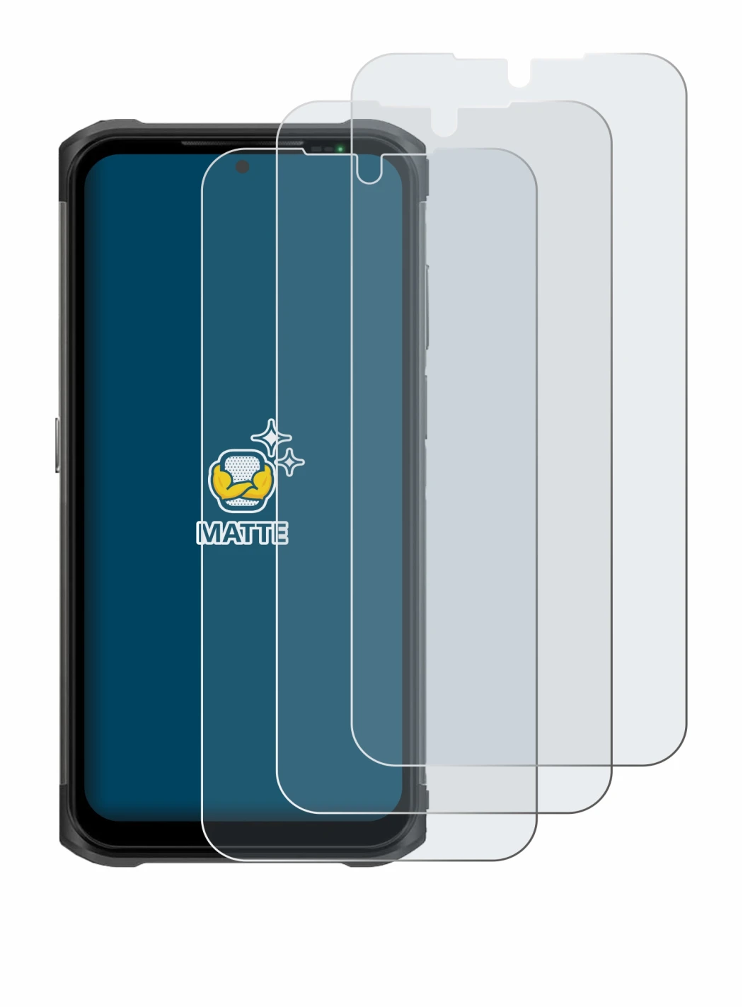 Imagen del dispositivo Ulefone Armor 12S con una amplia variedad de protectores de pantalla.