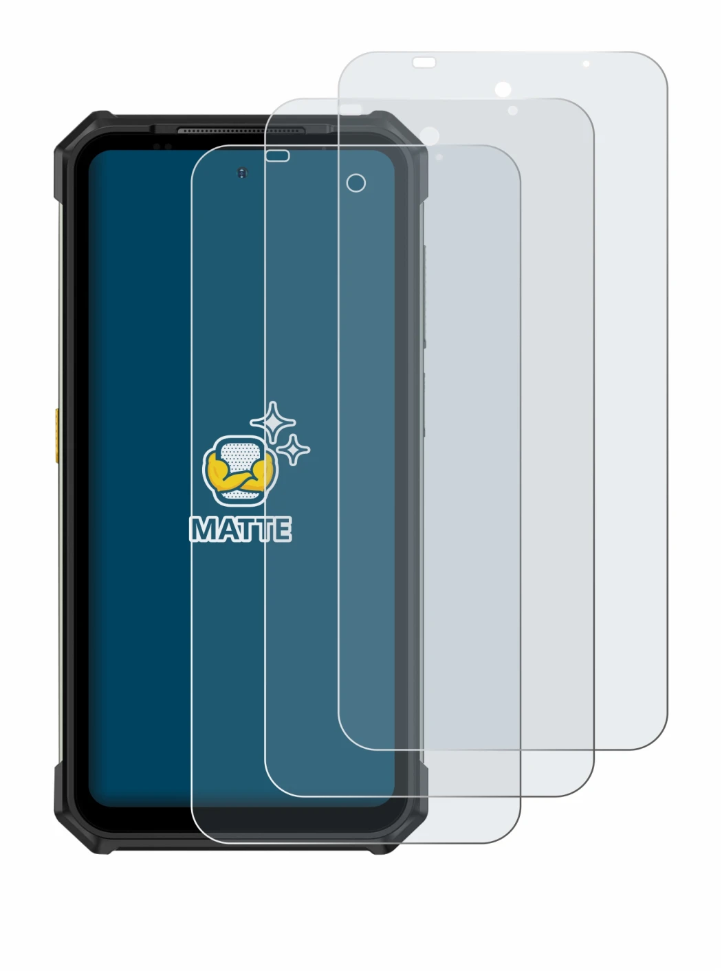 Imagen del dispositivo Ulefone Armor 24 con una amplia variedad de protectores de pantalla.