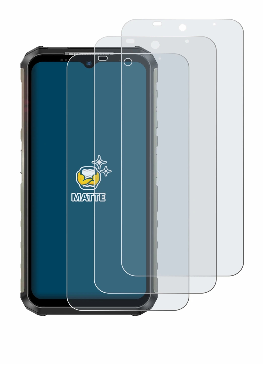 Imagen del dispositivo Ulefone Armor 22 con una amplia variedad de protectores de pantalla.