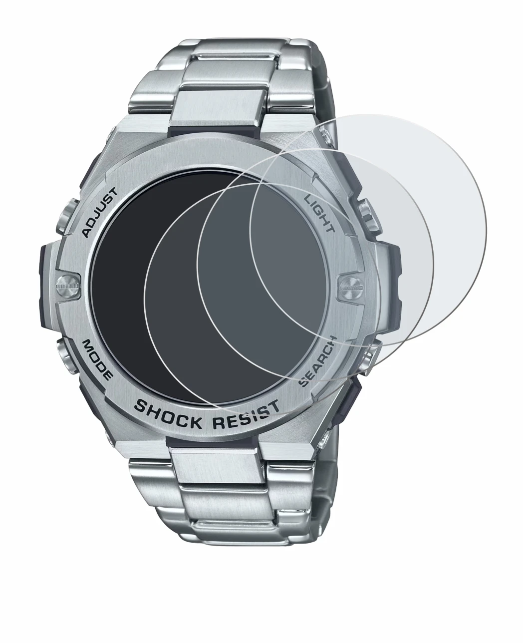 Imagen del dispositivo Casio G-Shock GST-B500D-1A con una amplia variedad de protectores de pantalla.