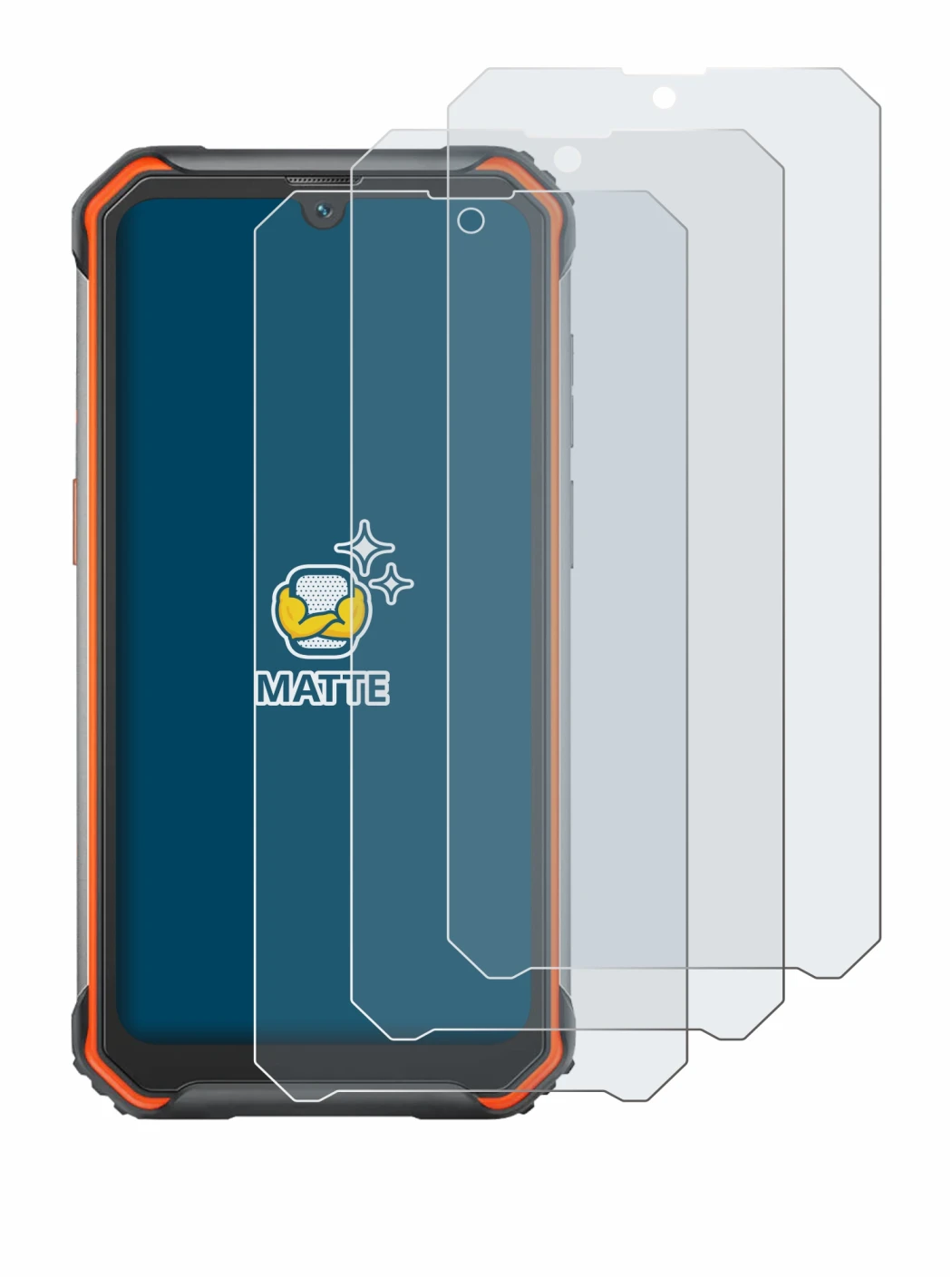 Imagen del dispositivo Blackview BV7200 con una amplia variedad de protectores de pantalla.