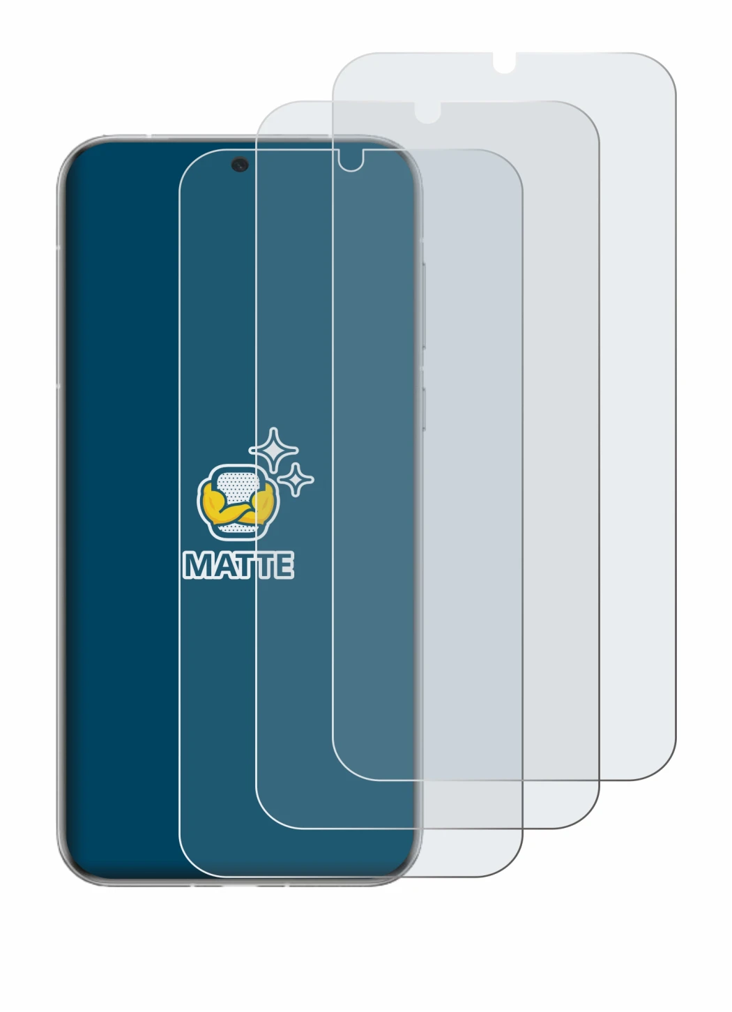 Imagen del dispositivo Huawei Pura 70 Pro con una amplia variedad de protectores de pantalla.