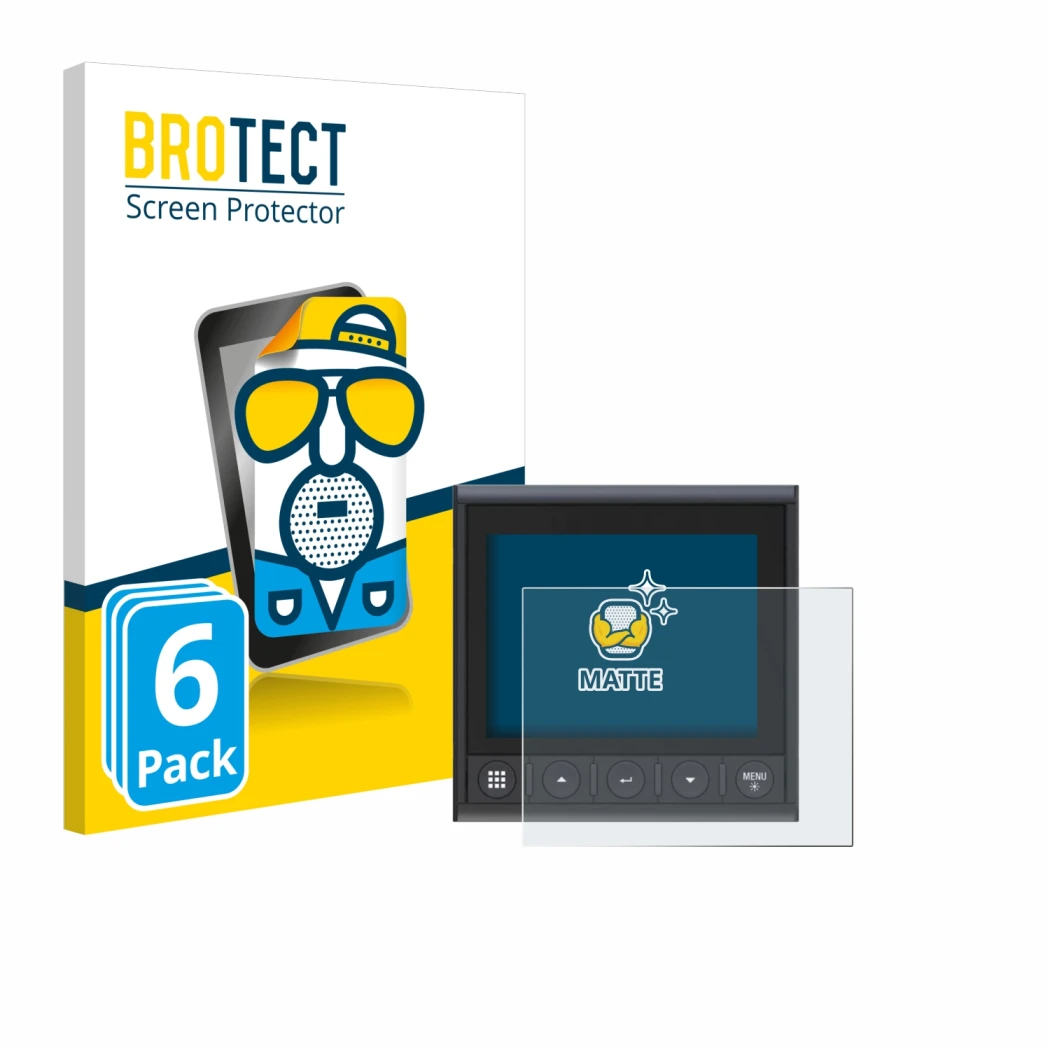 Parte frontal de un envase de producto con el logotipo de la marca BROTECT. Al lado se muestra el dispositivo B&G Triton 2 con