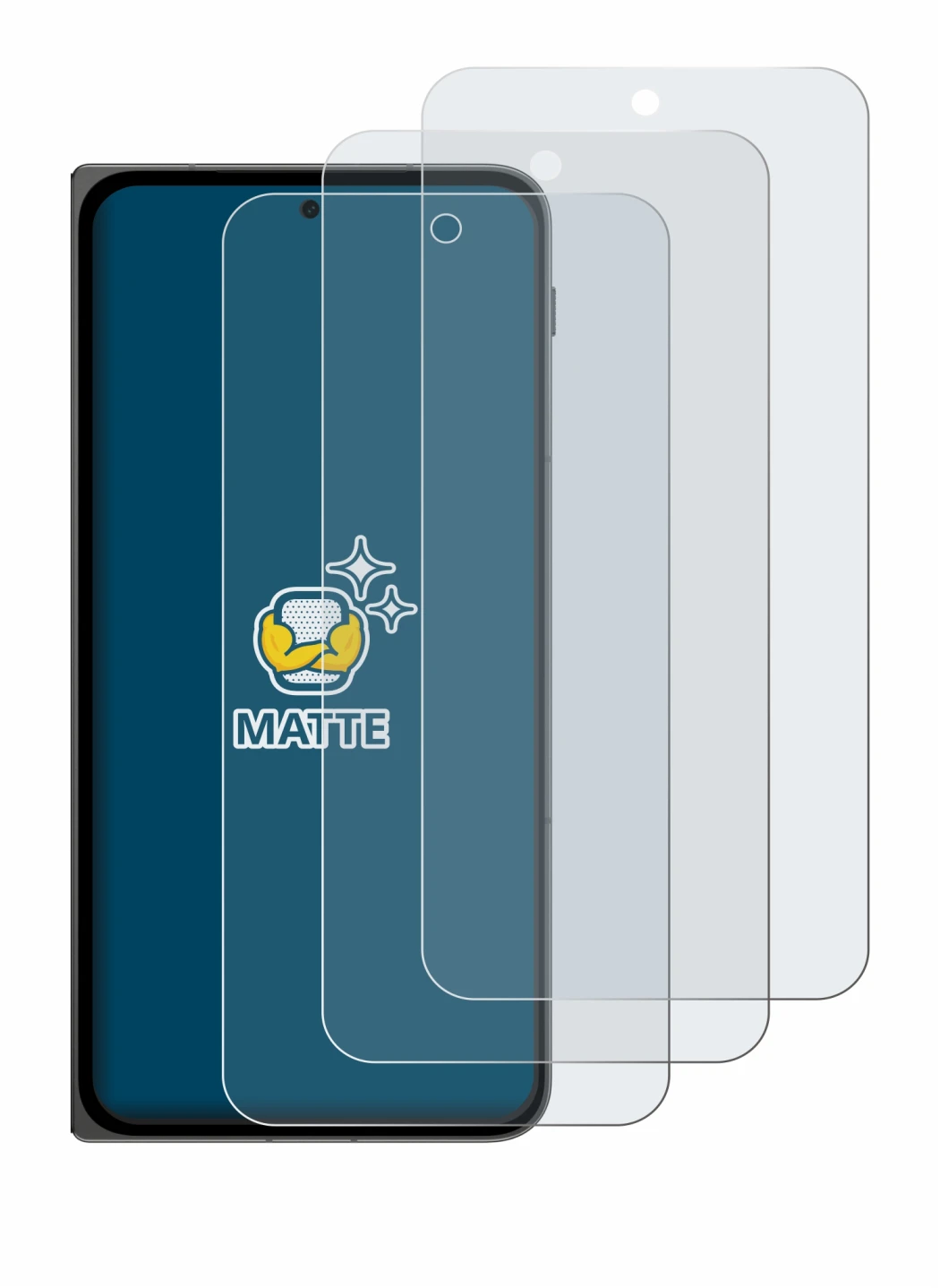 Imagen del dispositivo OnePlus Open Apex Edition con una amplia variedad de protectores de pantalla.