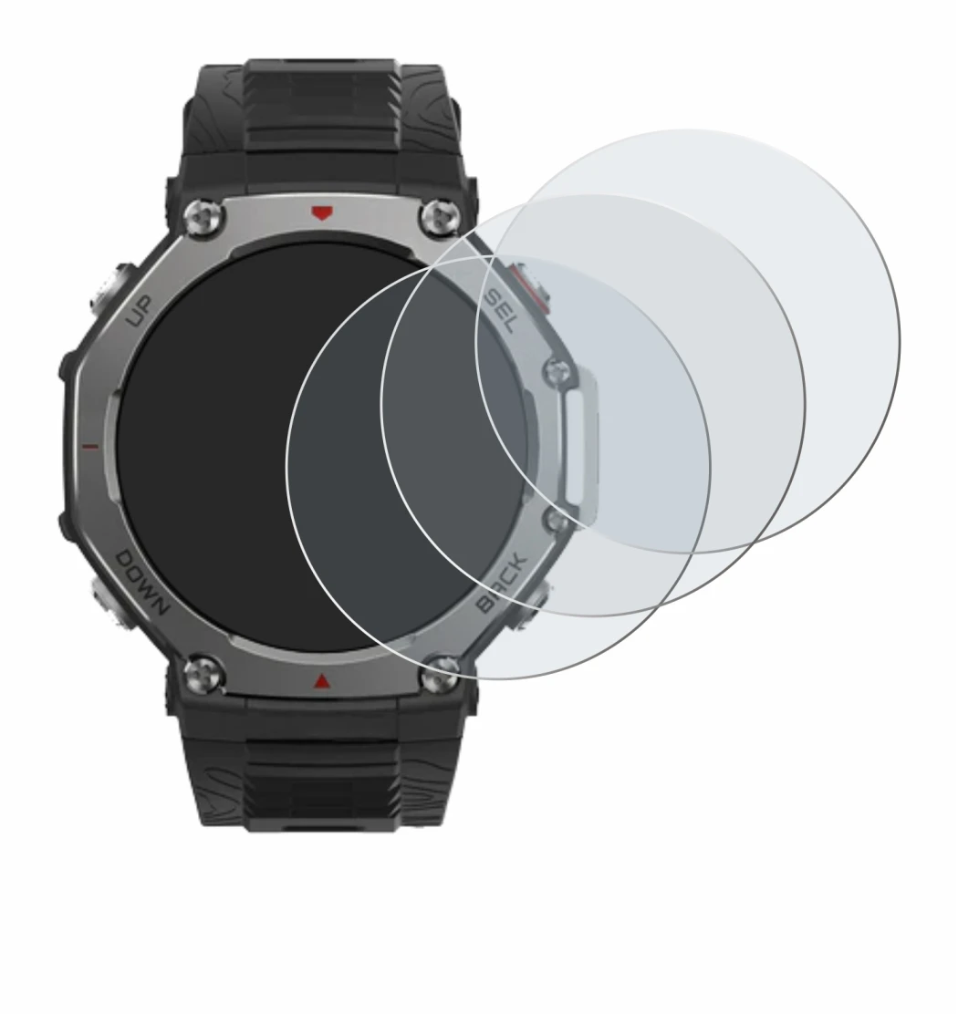 Imagen del dispositivo Huami Amazfit T-Rex 3 con una amplia variedad de protectores de pantalla.