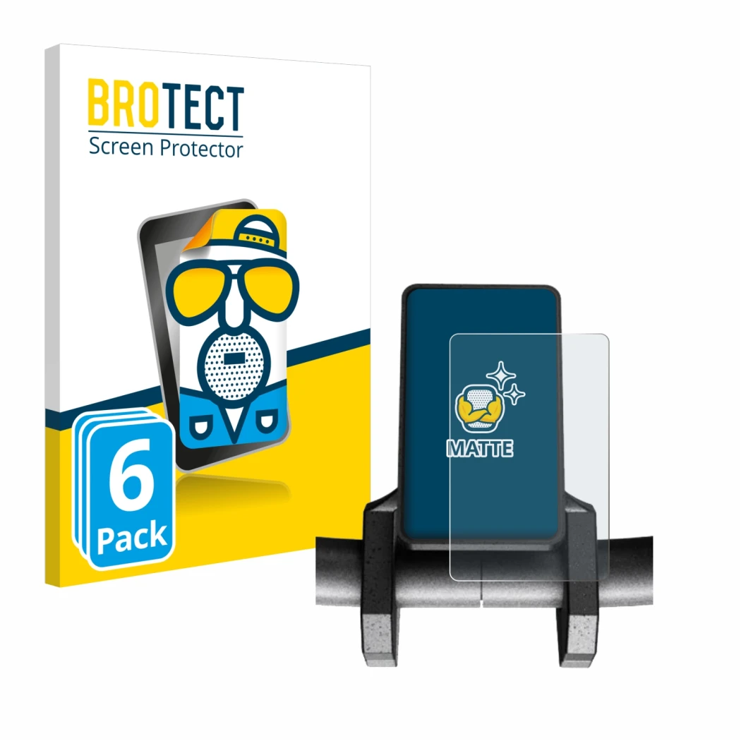 Parte frontal de un envase de producto con el logotipo de la marca BROTECT. Al lado se muestra el dispositivo Joyor S8-S V1 co