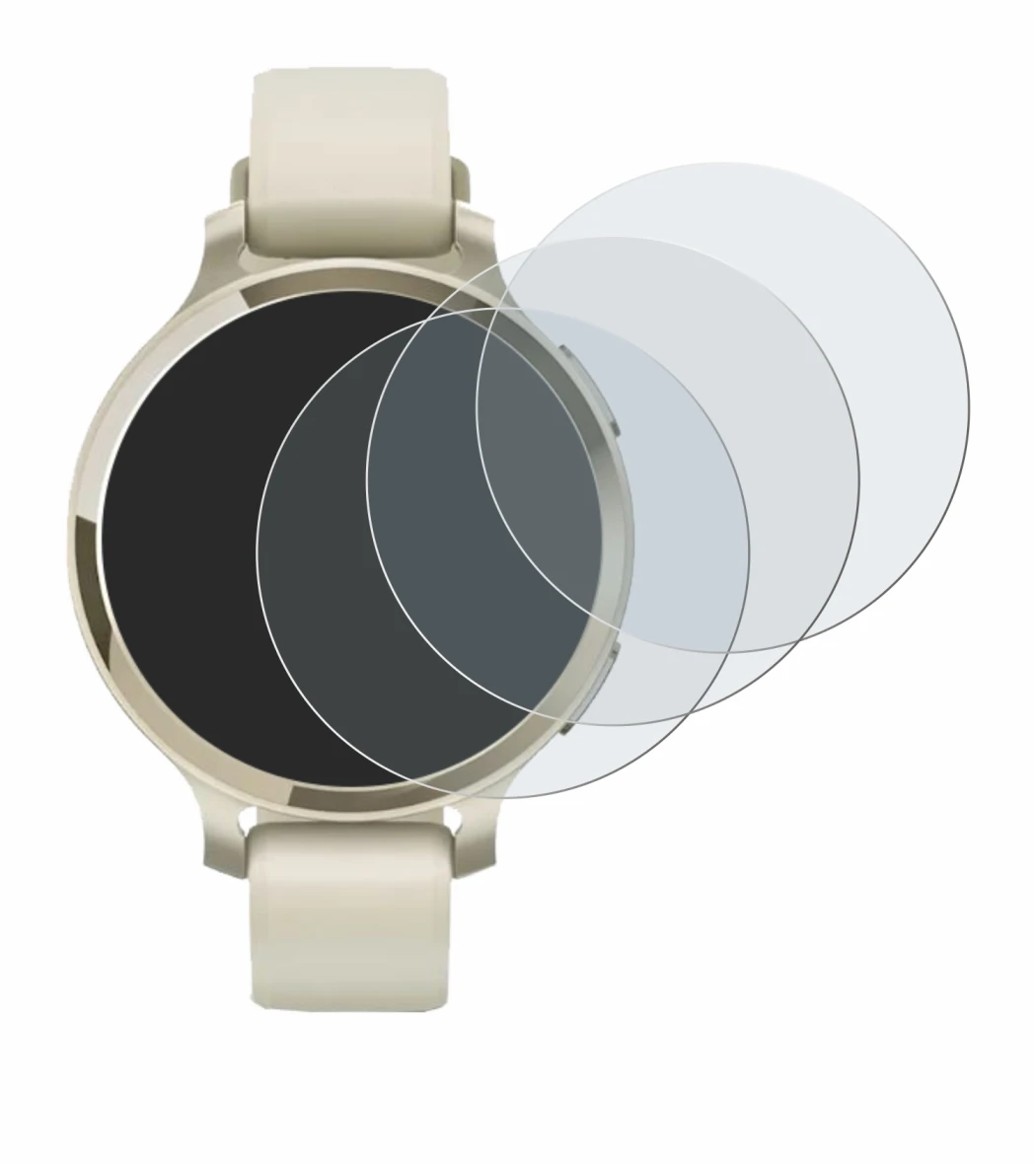 Imagen del dispositivo Garmin Lily 2 Active con una amplia variedad de protectores de pantalla.