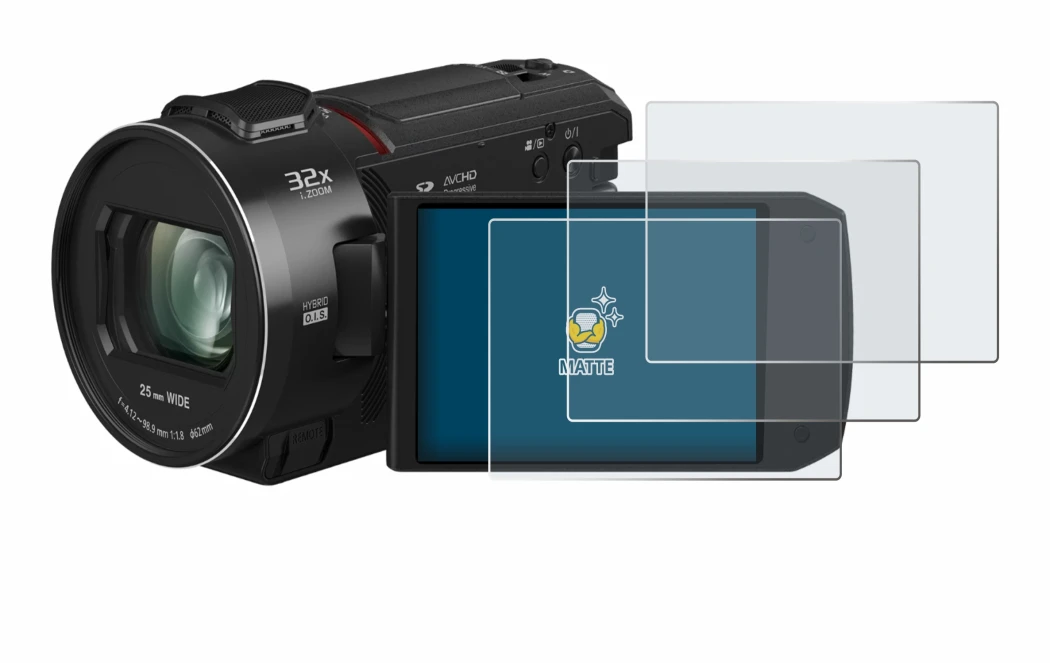 Imagen del dispositivo Panasonic HC-VX3 con una amplia variedad de protectores de pantalla.