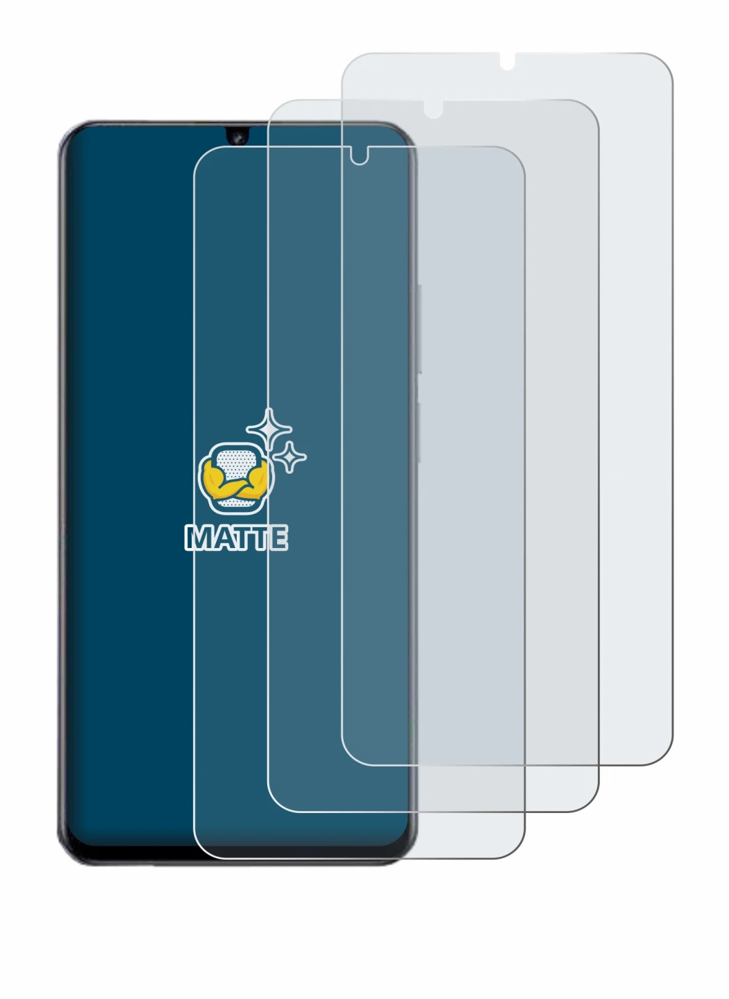 Imagen del dispositivo realme Note 60 4G con una amplia variedad de protectores de pantalla.