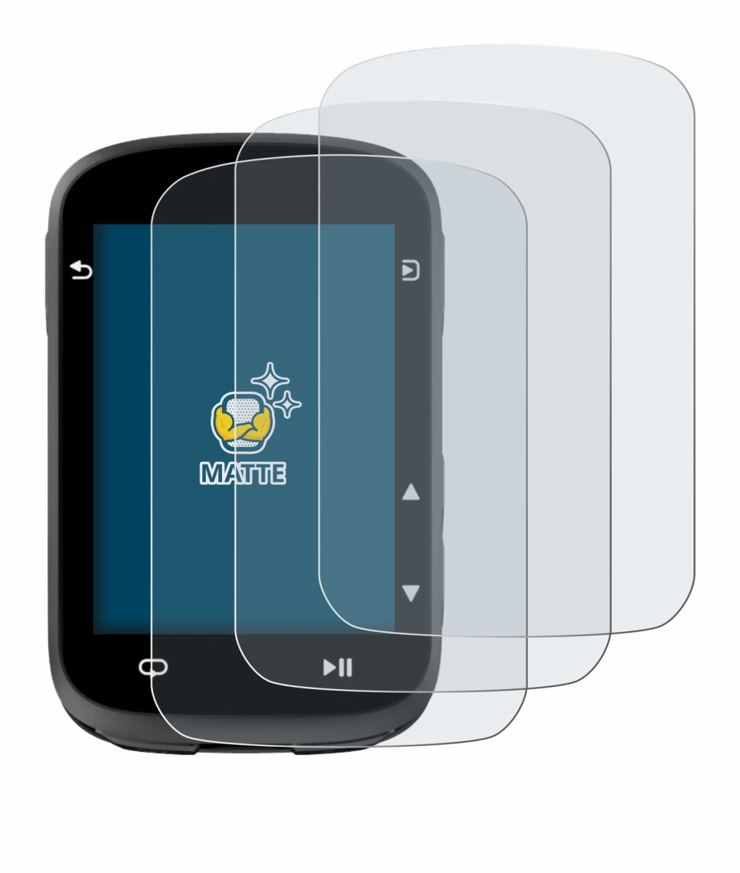 Imagen del dispositivo CooSpo CS500 con una amplia variedad de protectores de pantalla.