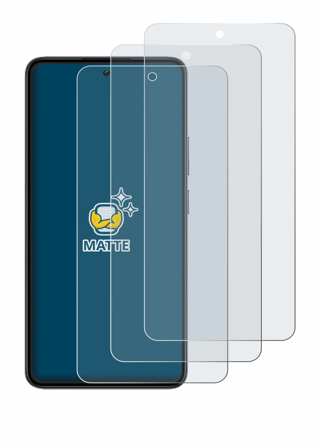 Imagen del dispositivo realme 14 con una amplia variedad de protectores de pantalla.