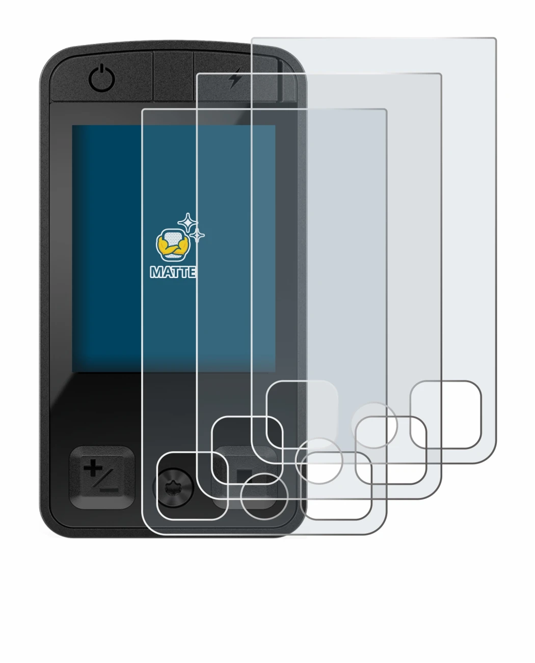 Imagen del dispositivo Bosch Kiox 400C con una amplia variedad de protectores de pantalla.