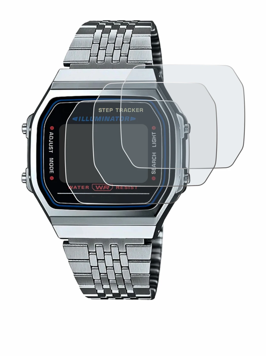 Imagen del dispositivo Casio iconic ABL-100WE-1A con una amplia variedad de protectores de pantalla.