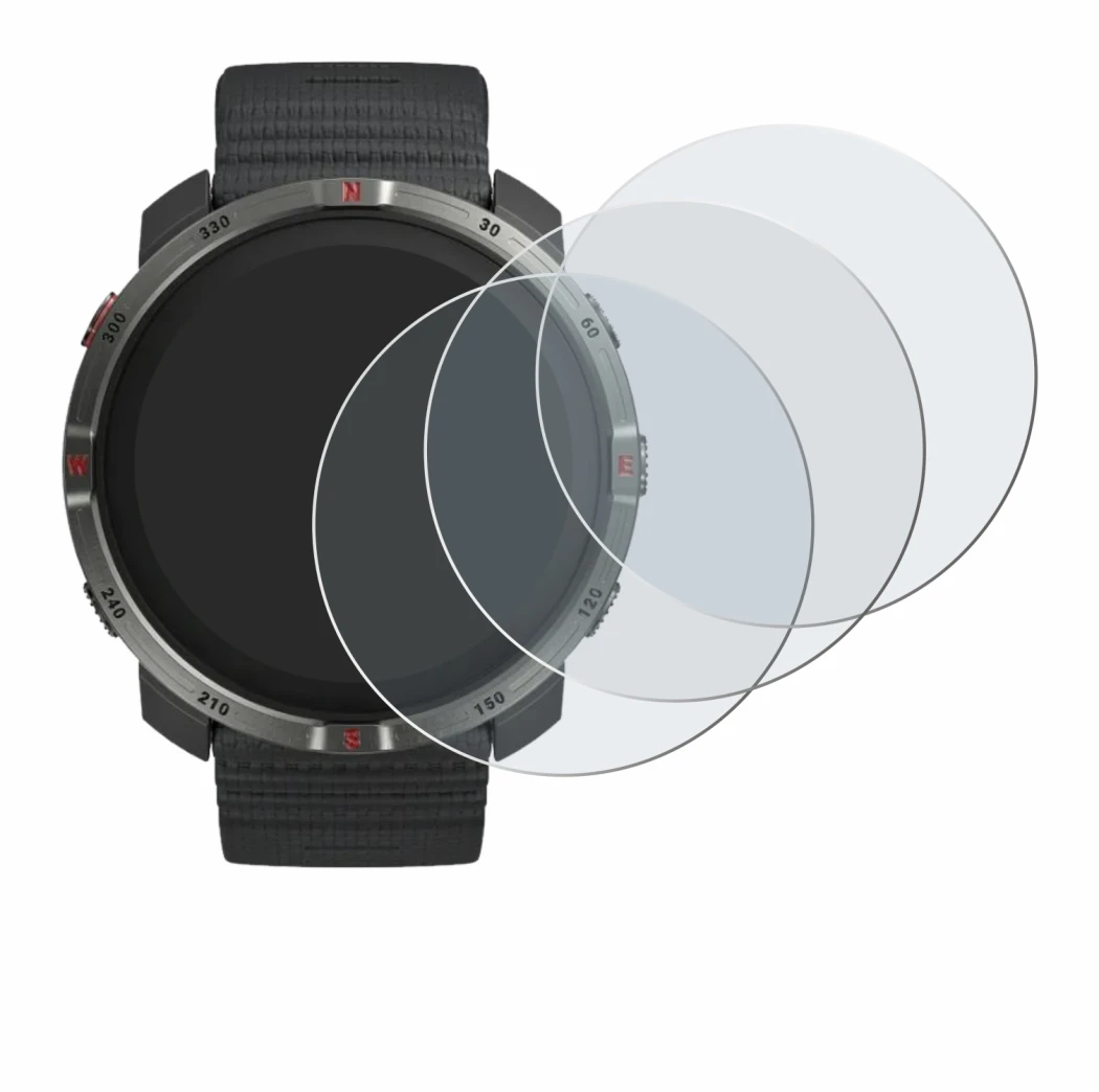 Imagen del dispositivo Polar Grit X2 con una amplia variedad de protectores de pantalla.