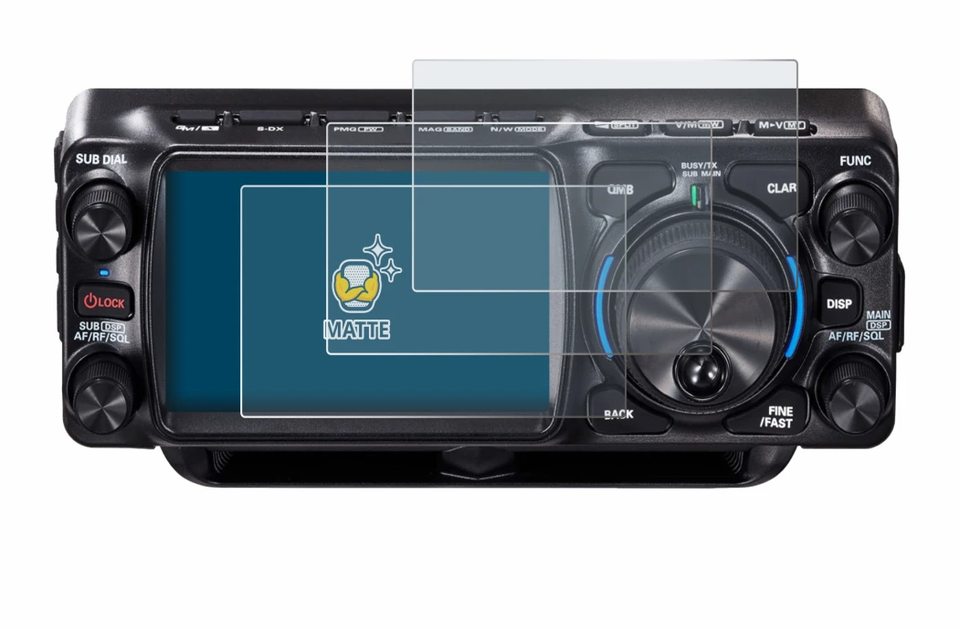 Imagen del dispositivo Yaesu FTX-1 con una amplia variedad de protectores de pantalla.