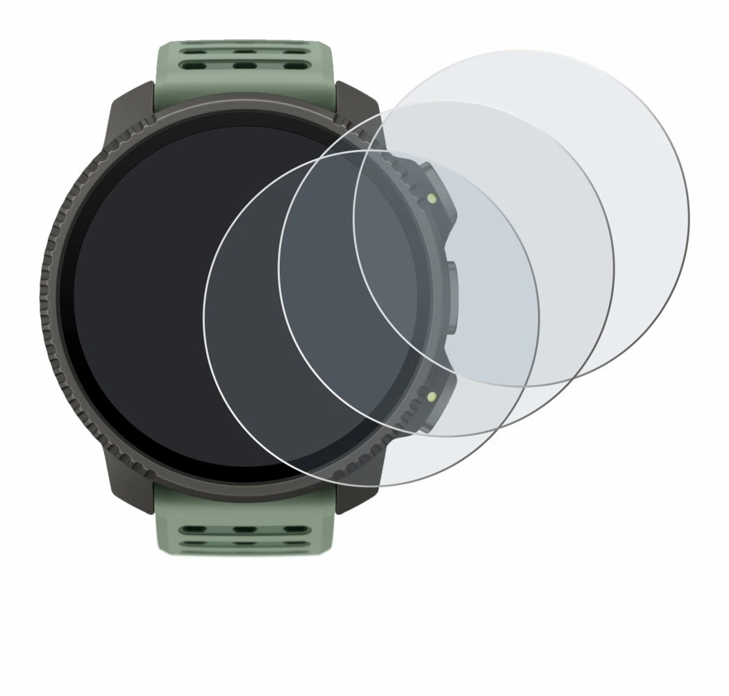 Imagen del dispositivo Suunto Vertical 2 con una amplia variedad de protectores de pantalla.