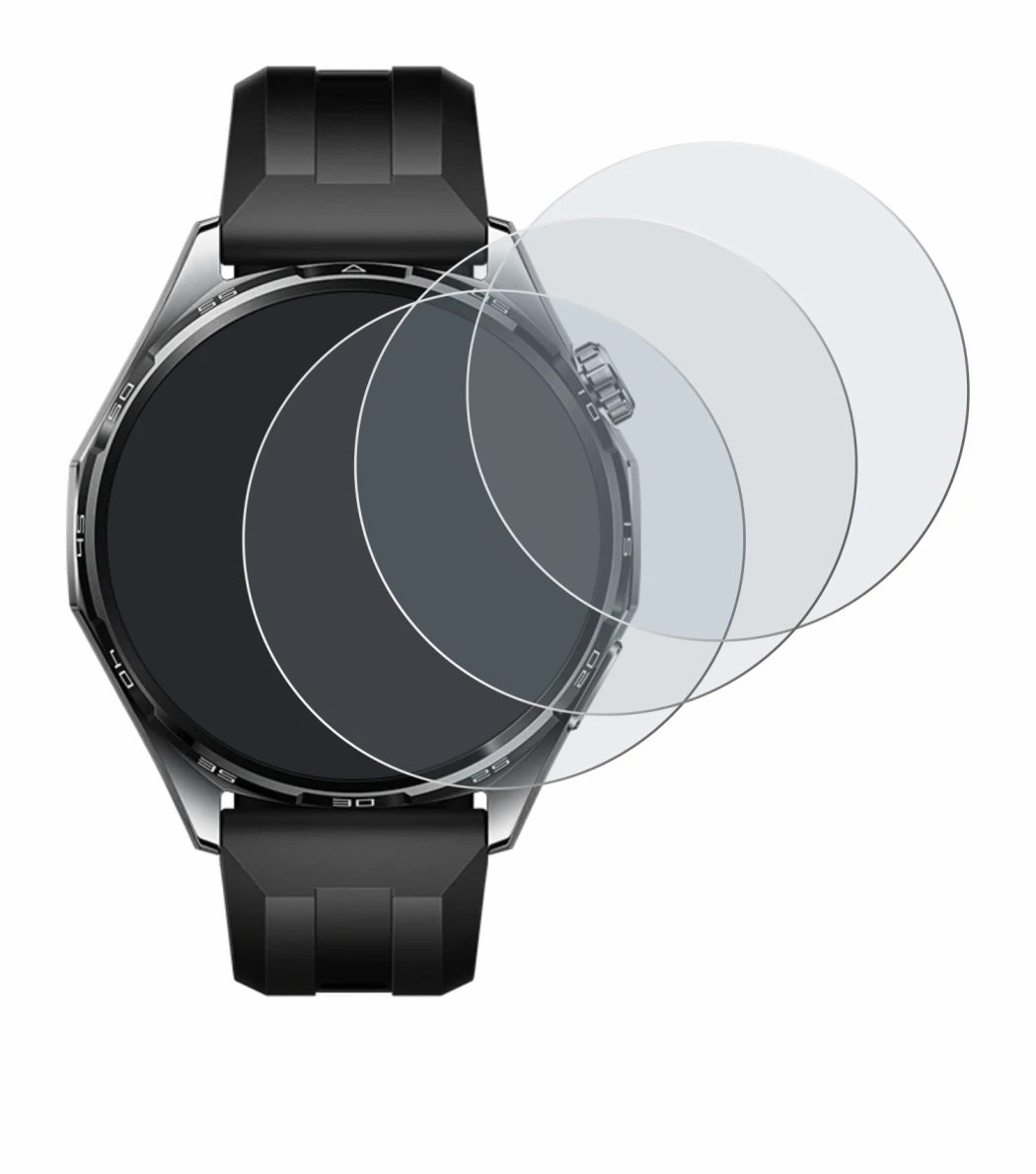Imagen del dispositivo Huawei Watch GT 6 (46 mm) con una amplia variedad de protectores de pantalla.