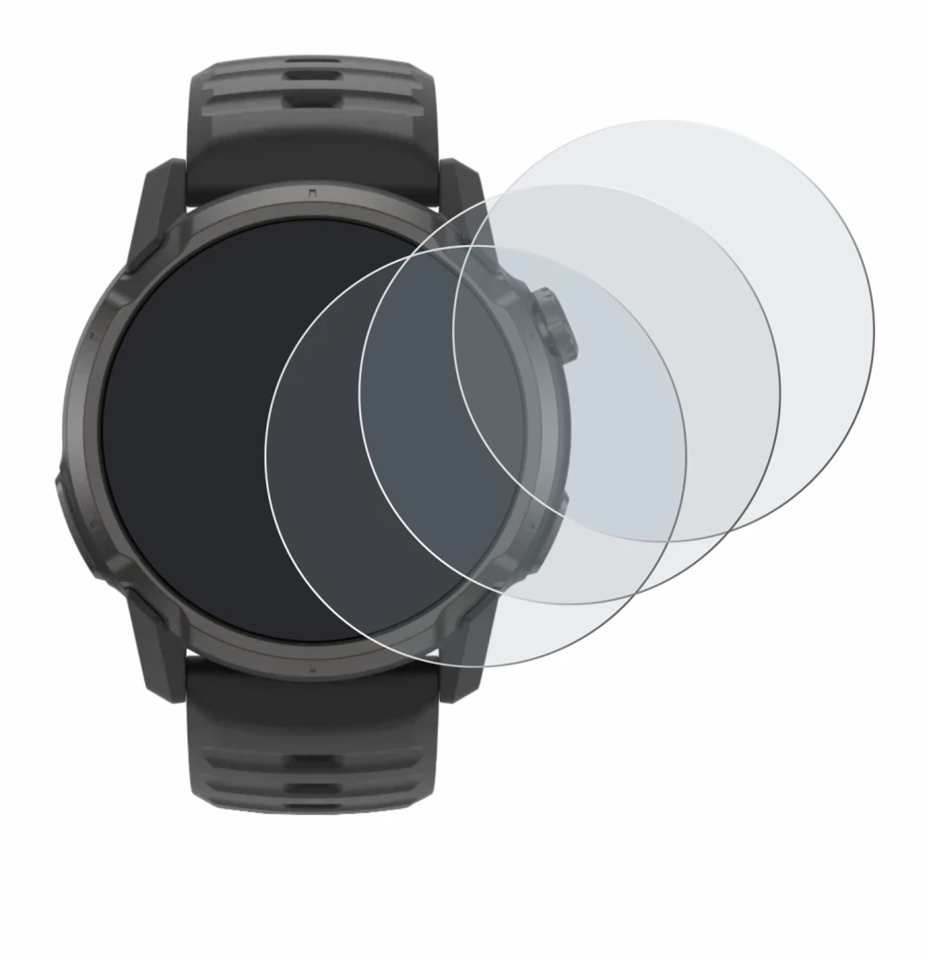 Imagen del dispositivo Coros Apex 4 (42 mm) con una amplia variedad de protectores de pantalla.