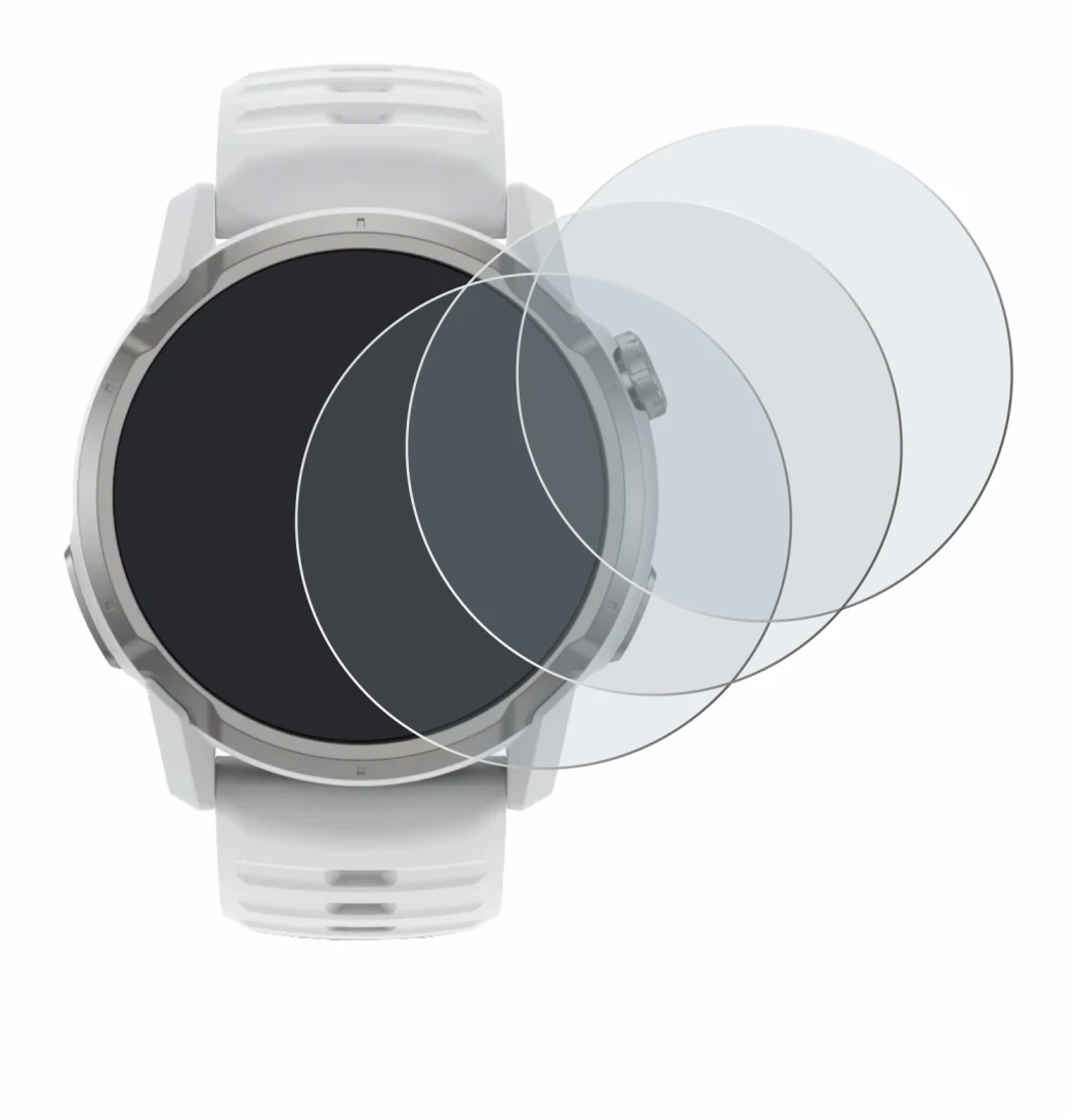 Imagen del dispositivo Coros Apex 4 (46 mm) con una amplia variedad de protectores de pantalla.
