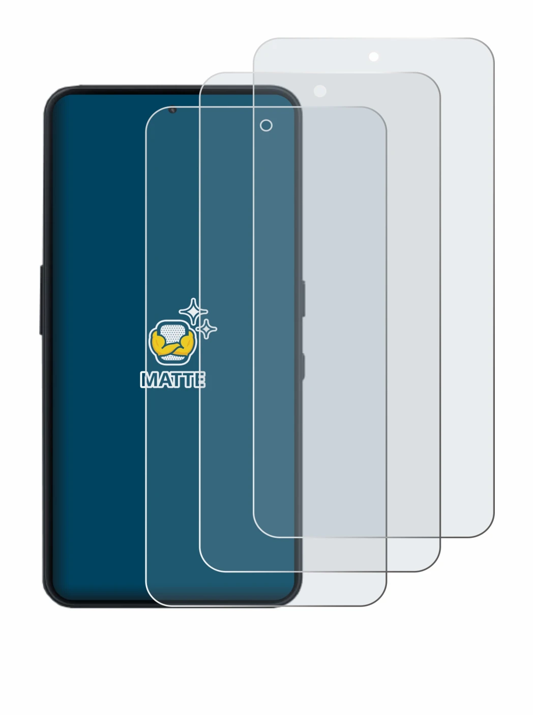 Imagen del dispositivo Nothing Phone (3a) Lite con una amplia variedad de protectores de pantalla.