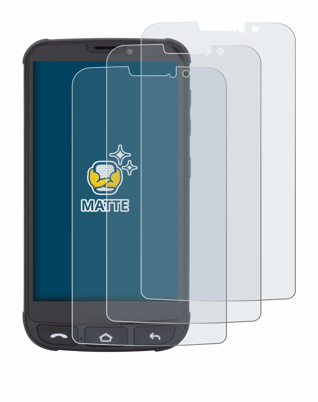 Imagen del dispositivo Olympia Neo Mini con una amplia variedad de protectores de pantalla.