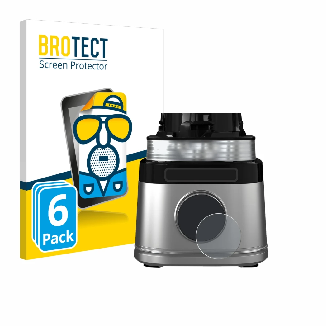 Parte frontal de un envase de producto con el logotipo de la marca BROTECT. Al lado se muestra el dispositivo Ninja Detect Pow