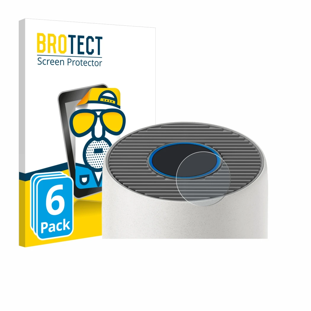 Parte frontal de un envase de producto con el logotipo de la marca BROTECT. Al lado se muestra el dispositivo Philips 2000i Se