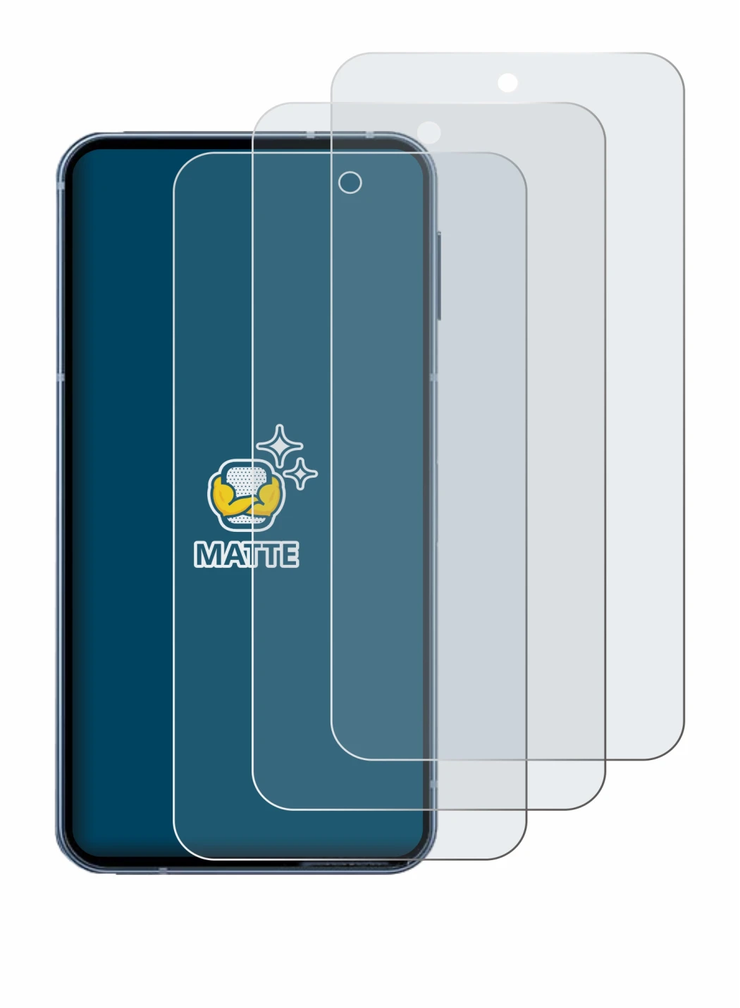 Imagen del dispositivo Sharp Aquos Sense 10 con una amplia variedad de protectores de pantalla.