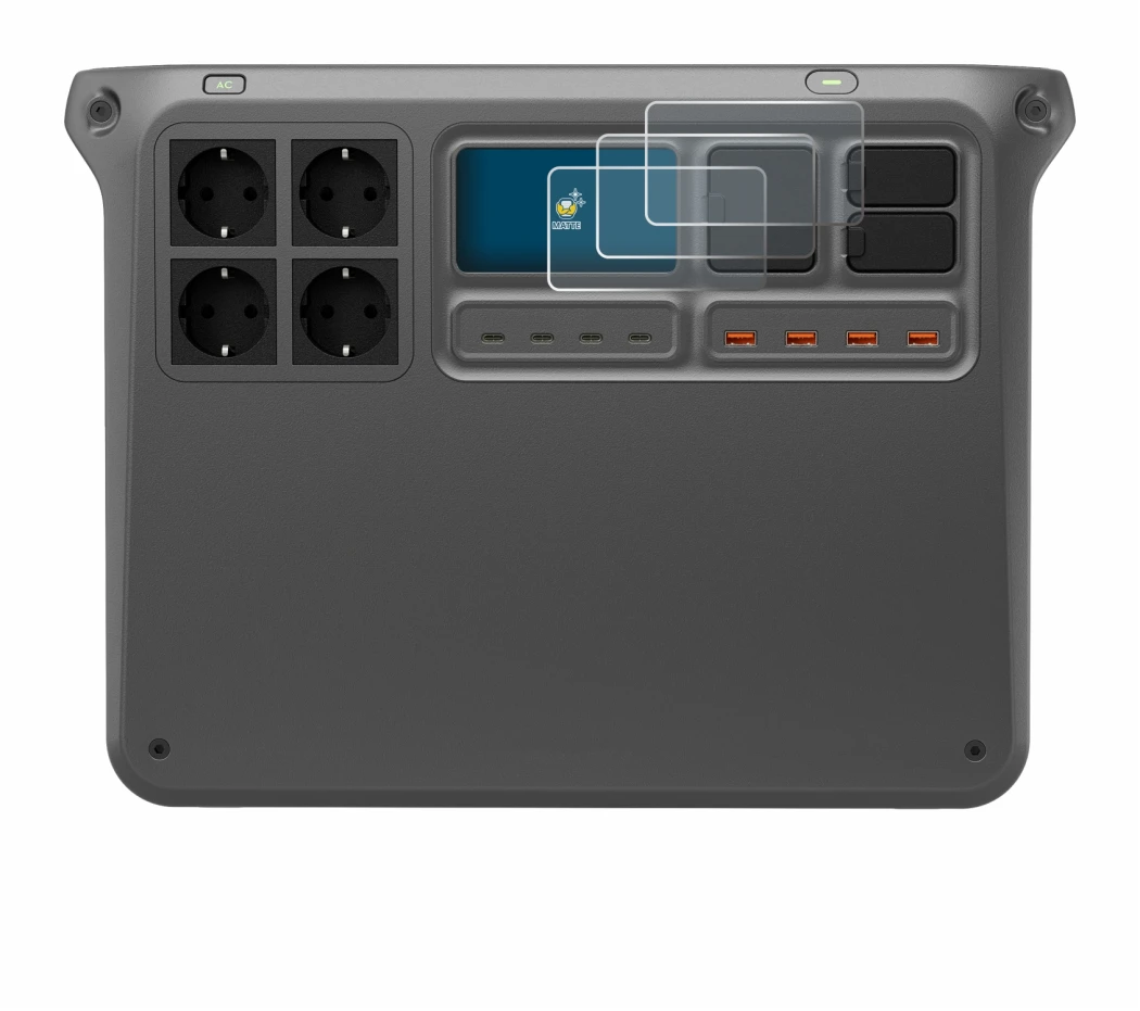 Imagen del dispositivo DJI Power 2000 con una amplia variedad de protectores de pantalla.