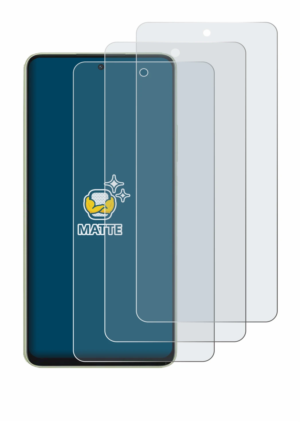 Imagen del dispositivo Oppo A5 Energy con una amplia variedad de protectores de pantalla.