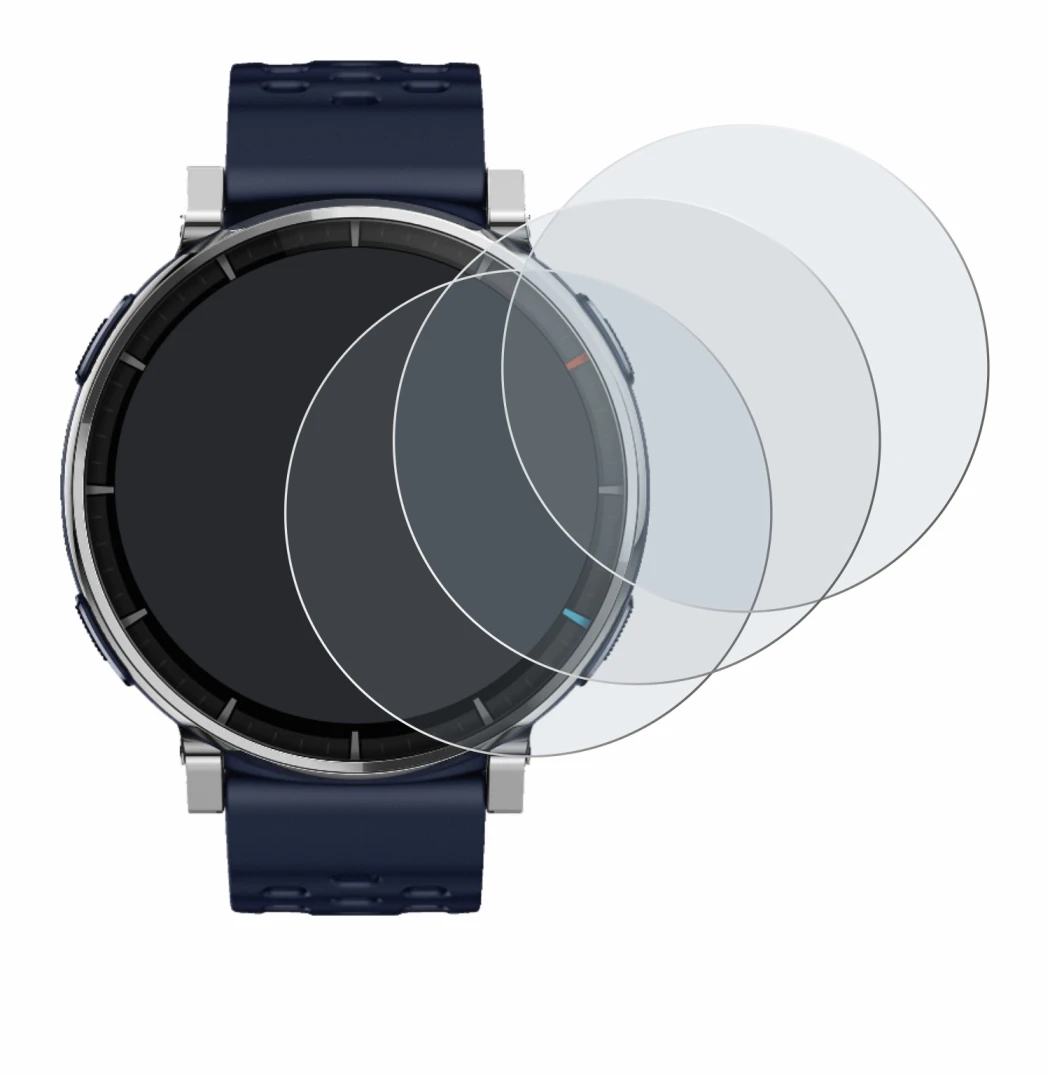 Imagen del dispositivo Amazfit Active 3 Premium con una amplia variedad de protectores de pantalla.
