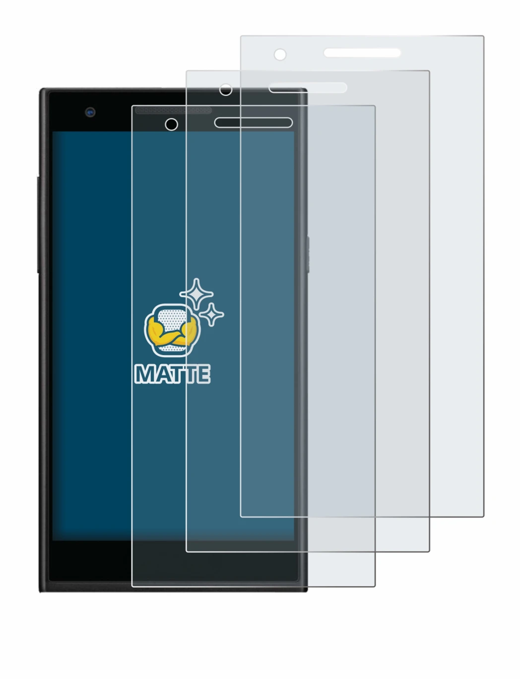 Imagen del dispositivo Philips S396 con una amplia variedad de protectores de pantalla.