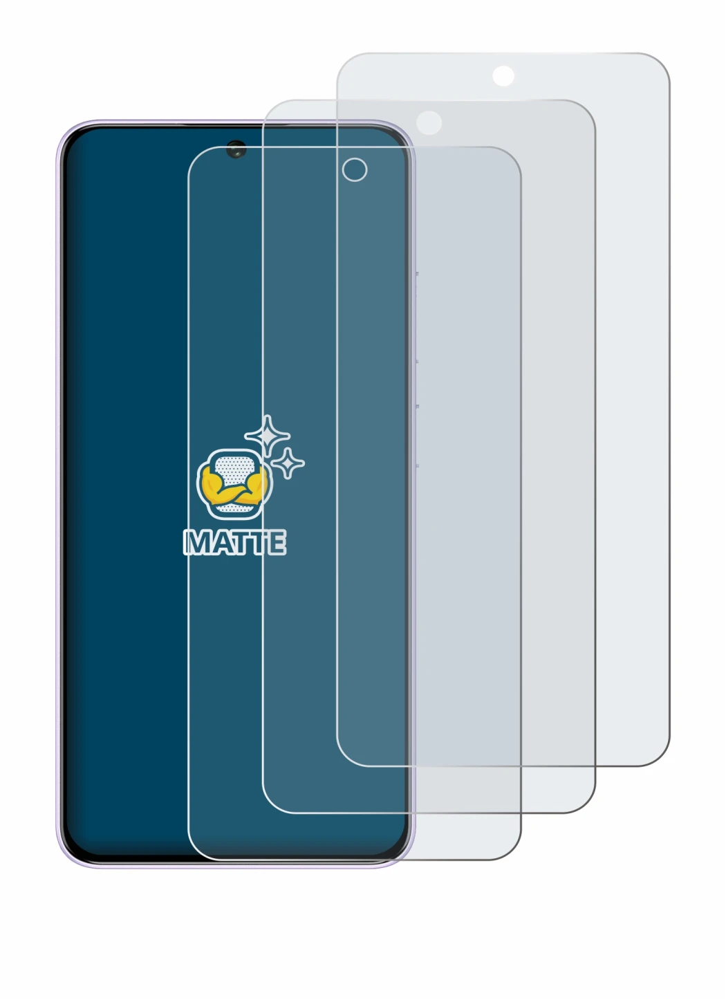 Imagen del dispositivo Oukitel C26 con una amplia variedad de protectores de pantalla.