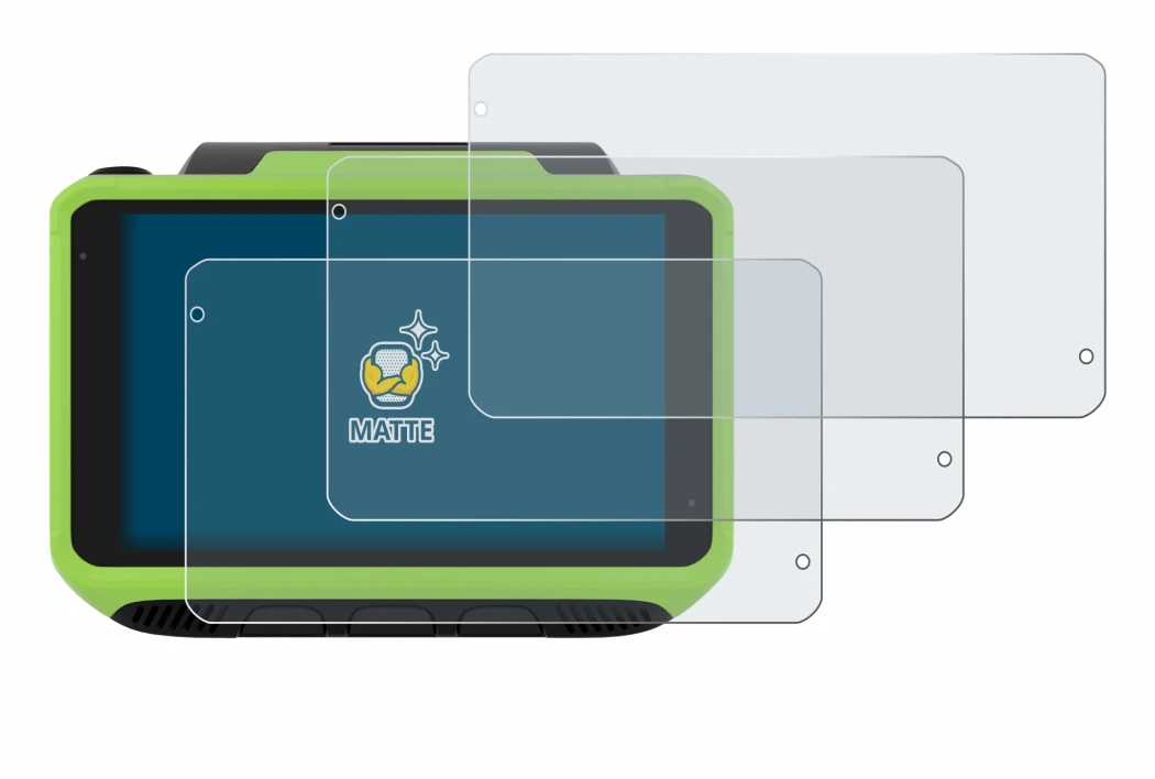 Imagen del dispositivo Zebra WT6400 con una amplia variedad de protectores de pantalla.