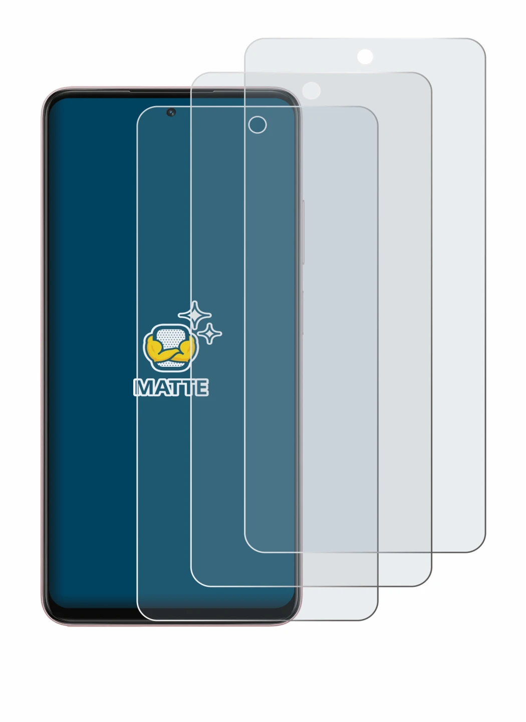 Imagen del dispositivo Oppo A5i Pro con una amplia variedad de protectores de pantalla.