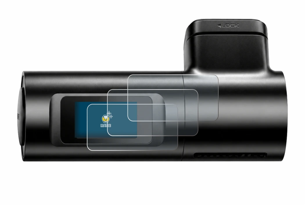 Imagen del dispositivo Azdome M330 con una amplia variedad de protectores de pantalla.