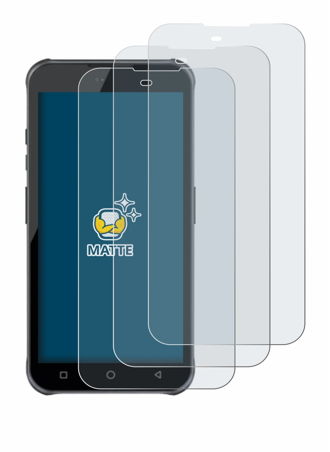 Imagen del dispositivo Bluebird VF550 con una amplia variedad de protectores de pantalla.