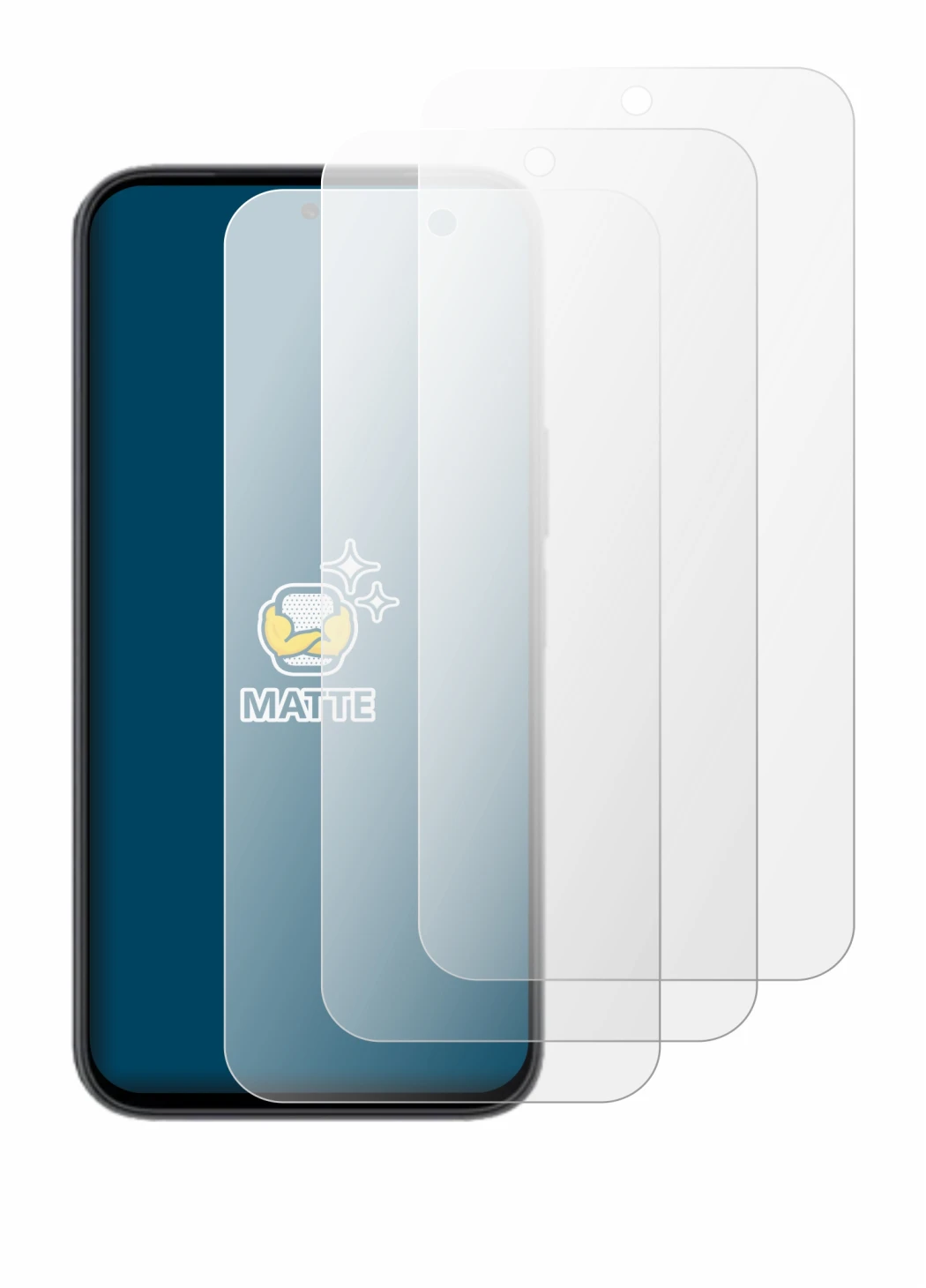 Imagen del dispositivo Honor X6e con una amplia variedad de protectores de pantalla.