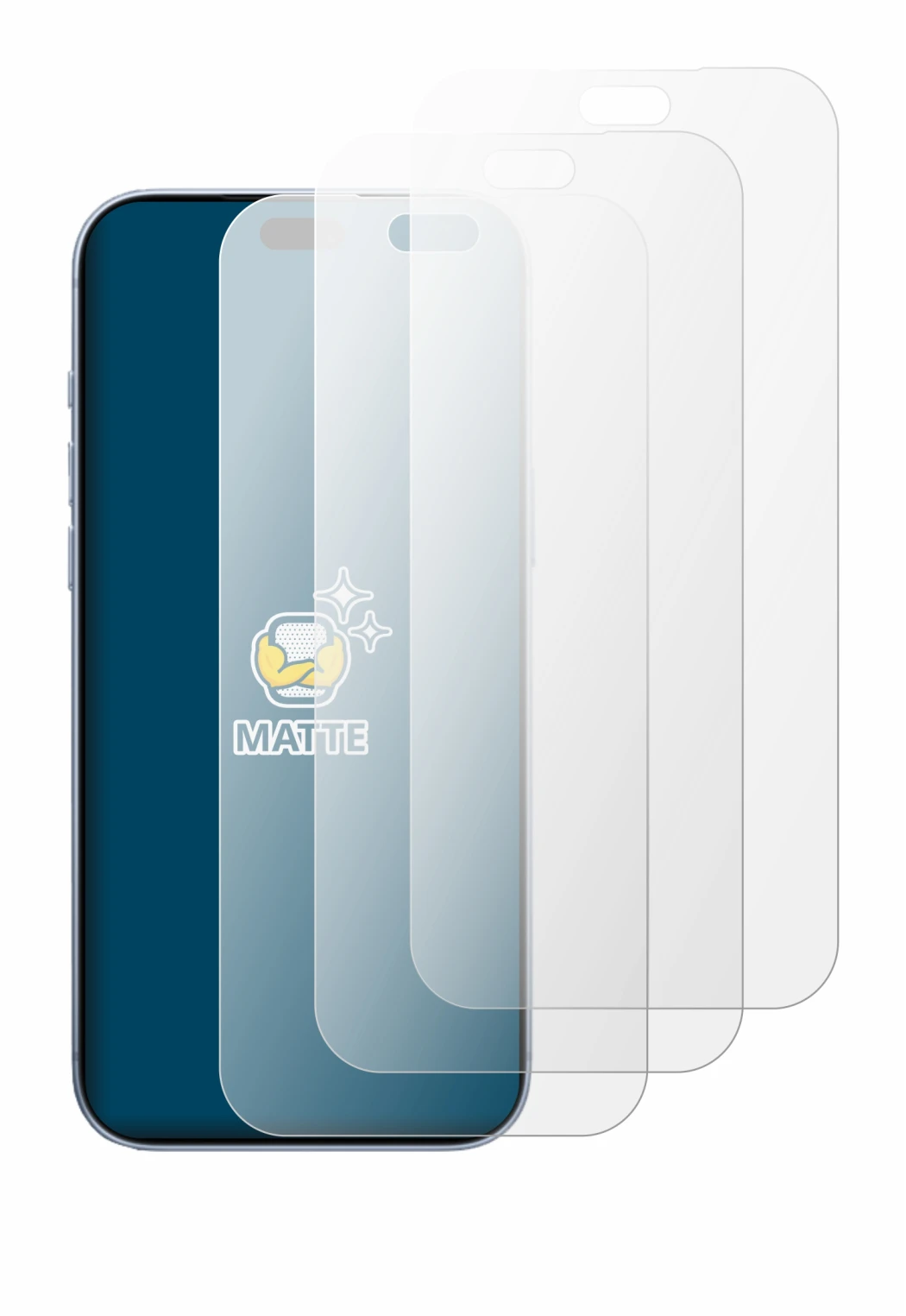Imagen del dispositivo Apple iPhone 18 Pro Max con una amplia variedad de protectores de pantalla.