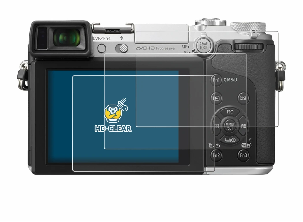 Imagen del dispositivo Panasonic Lumix DMC-GX7 con una amplia variedad de protectores de pantalla.