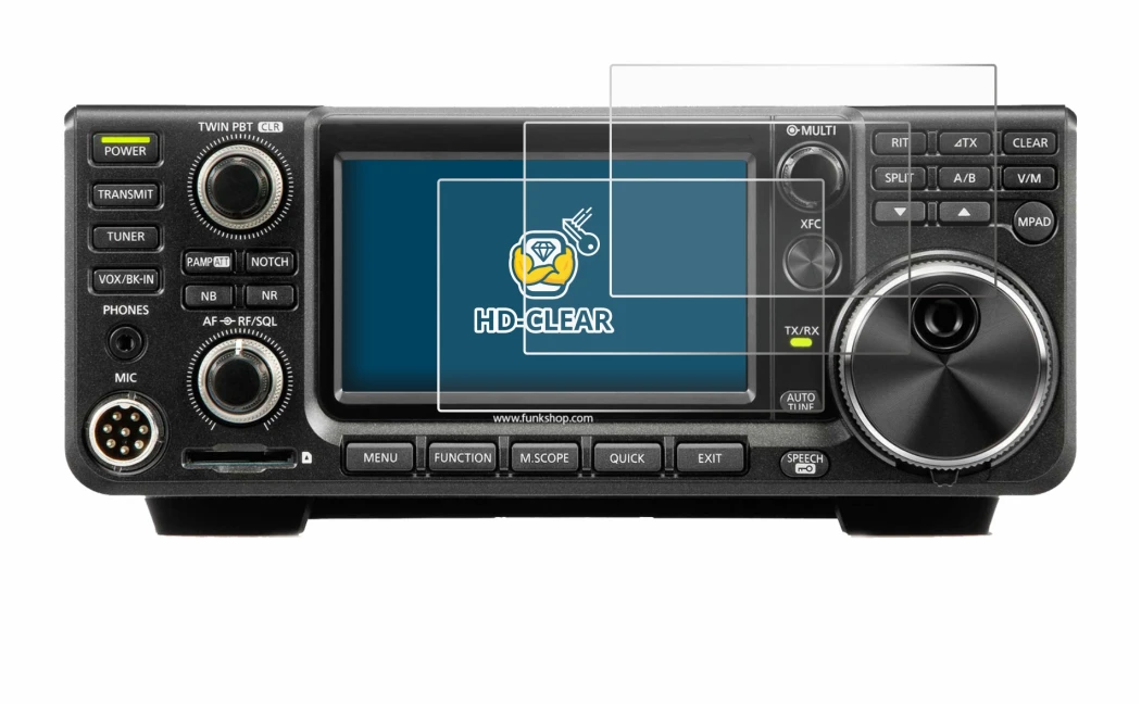 Imagen del dispositivo Icom IC-7300 con una amplia variedad de protectores de pantalla.