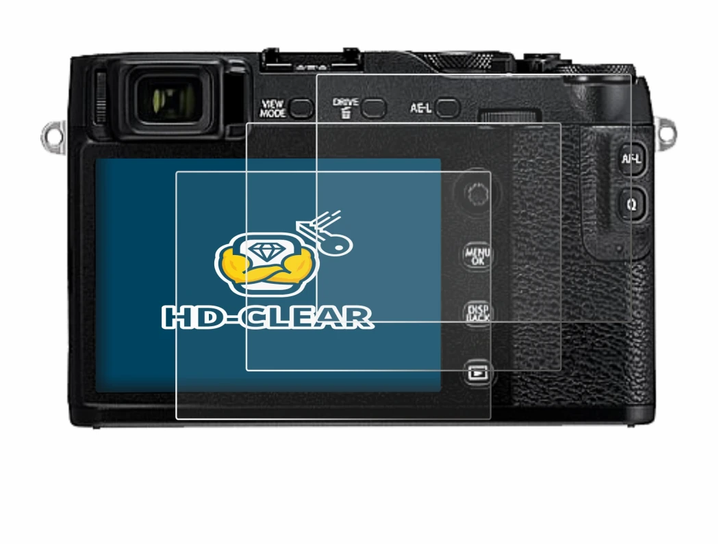Imagen del dispositivo Fujifilm X-E3 con una amplia variedad de protectores de pantalla.