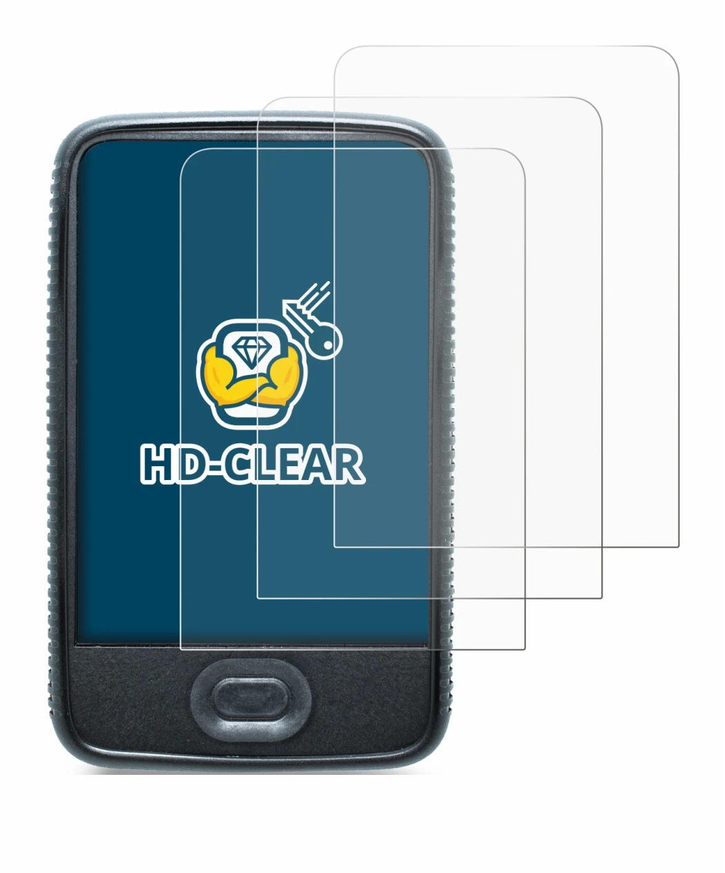 Imagen del dispositivo Dexcom G6 Receiver CGM con una amplia variedad de protectores de pantalla.