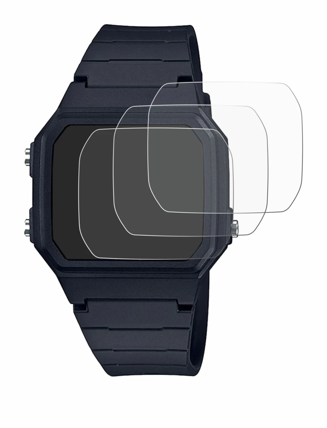 Imagen del dispositivo Casio Unisex F-91W con una amplia variedad de protectores de pantalla.