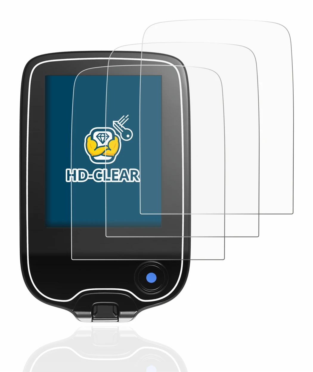 Imagen del dispositivo Freestyle Libre 2 con una amplia variedad de protectores de pantalla.