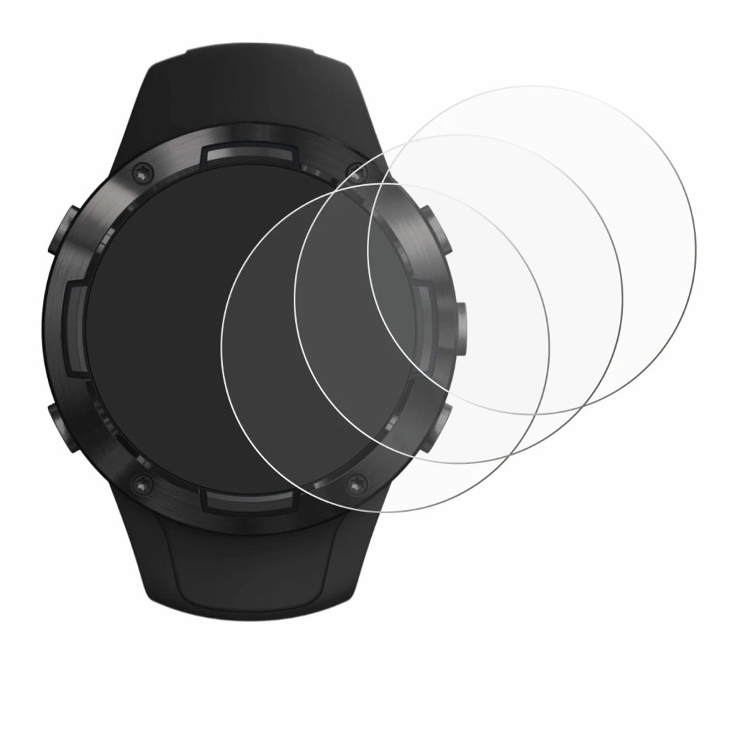 Imagen del dispositivo Suunto 5 con una amplia variedad de protectores de pantalla.