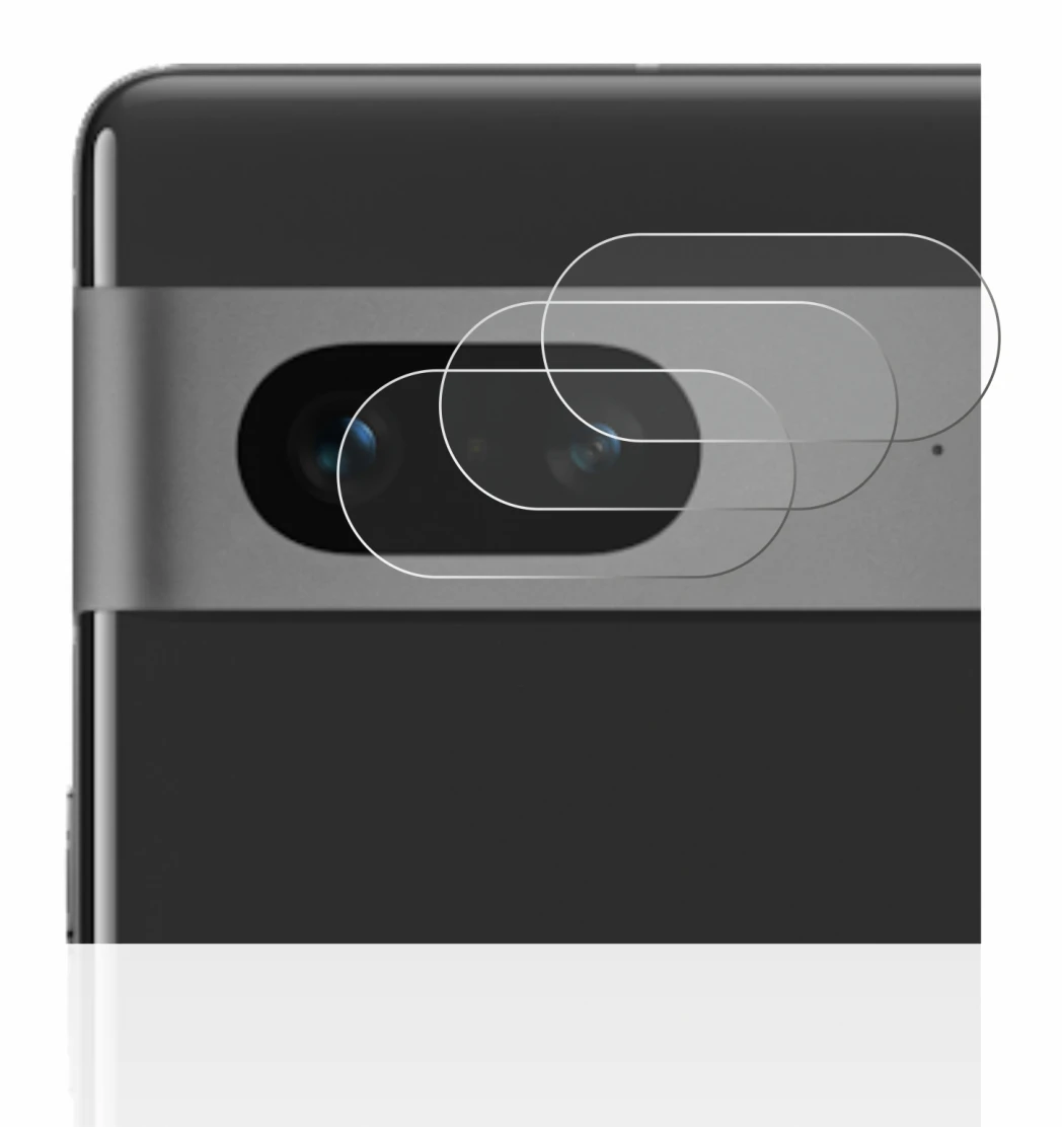 Imagen del dispositivo Google Pixel 7 (SÓLO Cámara) con una amplia variedad de protectores de pantalla.