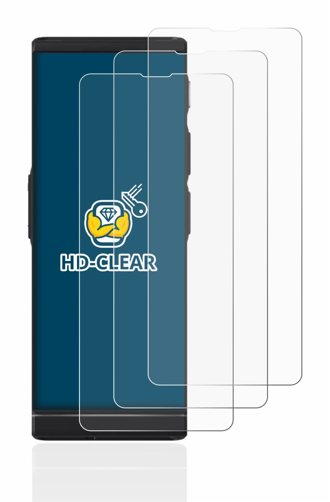 Imagen del dispositivo Vasco Translator V4 con una amplia variedad de protectores de pantalla.